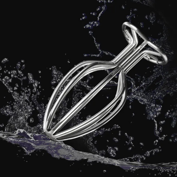 Hollow Heart Shaped Base Design Fetish Anal Butt Plug Set Metal Toys Non Vibrating Butt Plugs