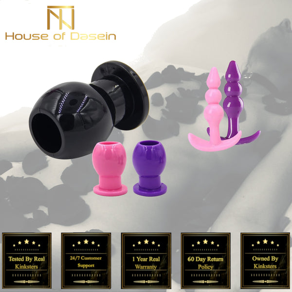 Hollow Anal Plug Silicone  Enema Speculum Kink Fetish Non Vibrating Butt Plugs