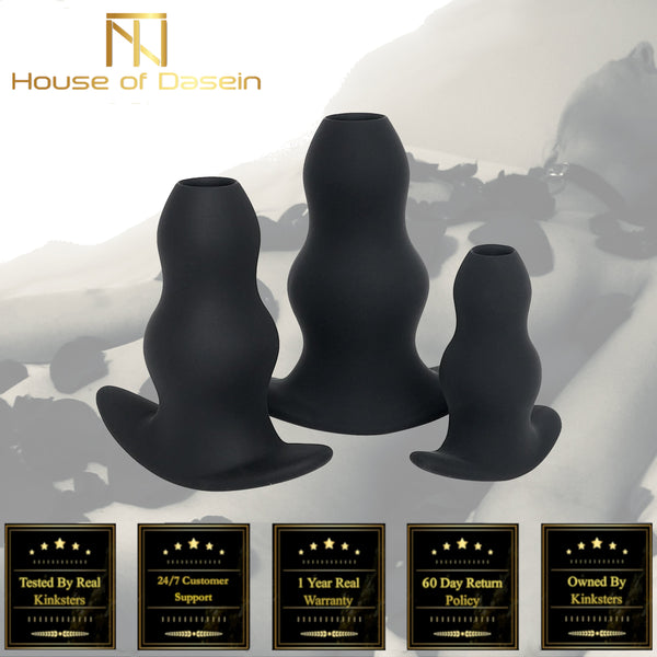 Hollow Anal Speculum Silicone Butt Plug  Medical Play Kink Non Vibrating Butt Plugs