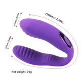 10 Speed Wearable Couples Vibrator G Spot Clitoris Sex Toy Black Purple