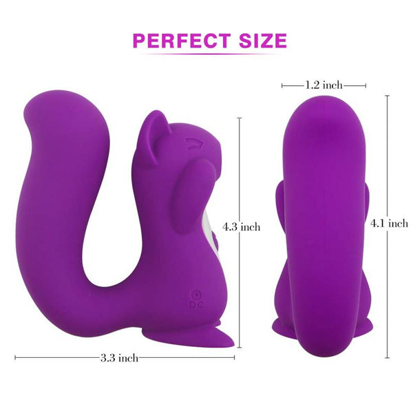 Novelty Squirrel  Sucking Vibrating Clitoris Suction Nipple Play Women Clitoral s