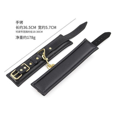 Soft Black Hand Ankle Cuffs  Restraints  Fetish Cuffs & Shackles