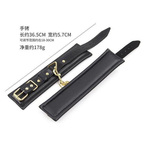 Soft Black Hand Ankle Cuffs  Restraints  Fetish Cuffs & Shackles