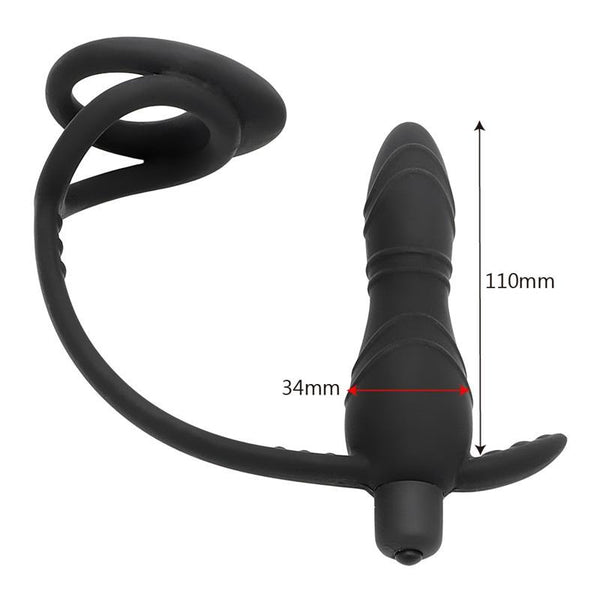 Ring Anal  Butt Plug Male Silicone Prostate Massager Prostate Stimulators
