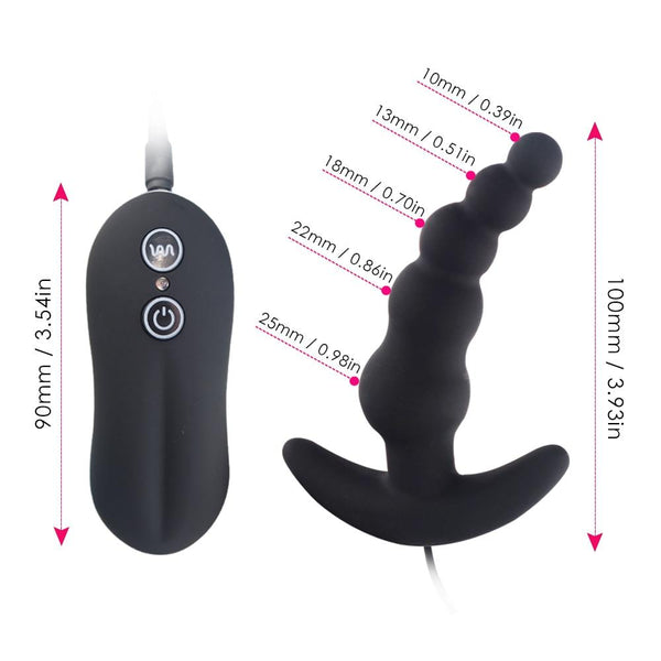 Anal Beads  10 Speeds Remote Prostate Massager Butt Plug Prostate Stimulators