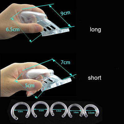 Plastic Male Chastity Locking  Cage  Kink Fetish Restraints Chastity Toys