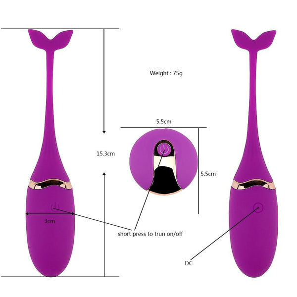 Whale  Remote Usb Rechargeable G Spot Stimulation Vibrating Eggs