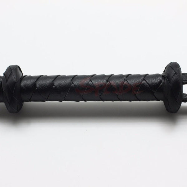 Braided Leather Bullwhip Fetish Spanking Impact Play Riding Whip  Whips