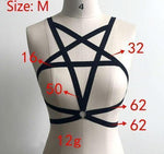 Pentagram Harness Women Body Fetish Clothing