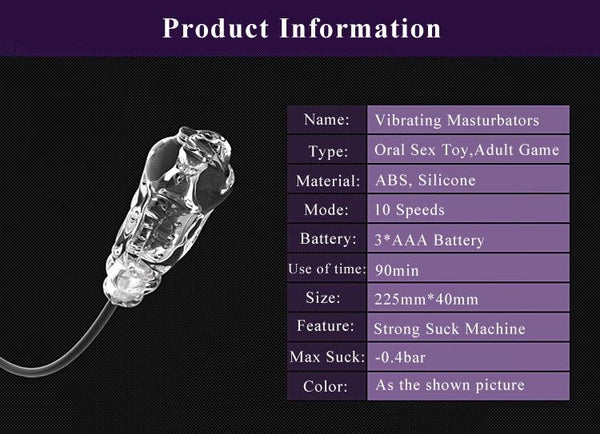 Silicone Automatic Electric Masturbation Cup For Men  Masturbators