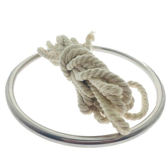 Suspension Ring Shibari  Metal Restraint Hoop Rope & Suspension