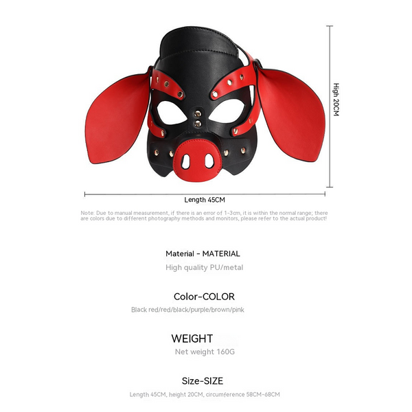Pig Head Mask Party Role Play  Toy Supplies  Fetish Adult Costume Cosplay & Roleplay