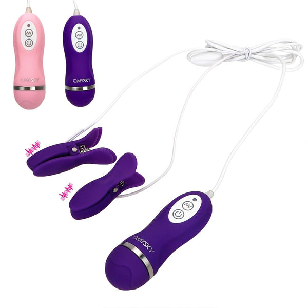 Vibrating Nipple Clamps Silicone s  Breast Clips Nipple & Clitoral Toys