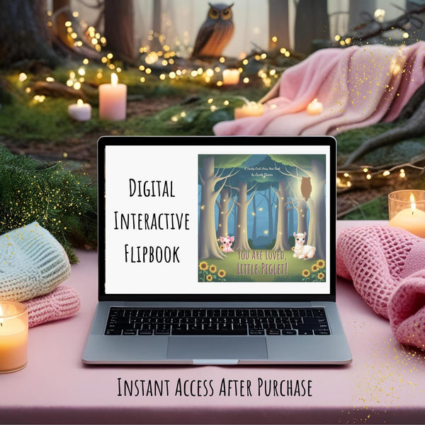 You Are Loved Little Piglet! Ddlg Littlespace Interactive Flipbook Bedtime Story Cgl Abdl