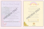 Printable Littlespace Affirmations Digital Self Love Pages For Ddlg Inner Child Comfort & Age Regression Craft Instructions