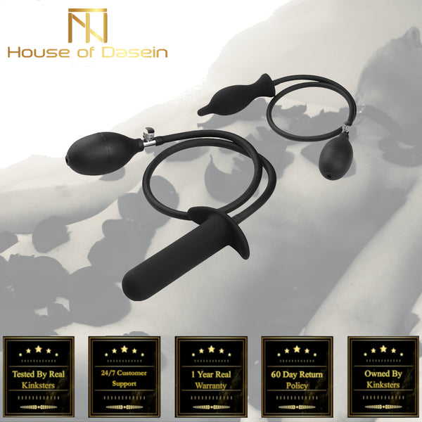 Inflatable Anal Plug Butt Balloon  Kink Fetish Restraints Non Vibrating Butt Plugs