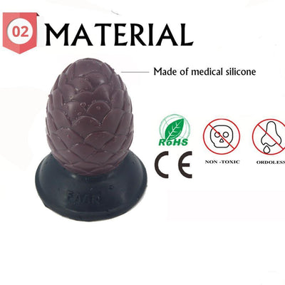 Faak Silicone Butt Plug 9.5Cm 5.2Cm Thick Anal Dildo Brown Pink Non Vibrating Butt Plugs