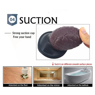 Faak Silicone Butt Plug 9.5Cm 5.2Cm Thick Anal Dildo Brown Pink Non Vibrating Butt Plugs