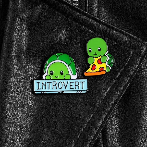 With Pizza Introverted Pins