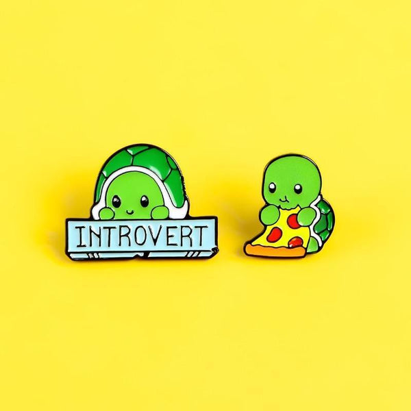 With Pizza Introverted Pins