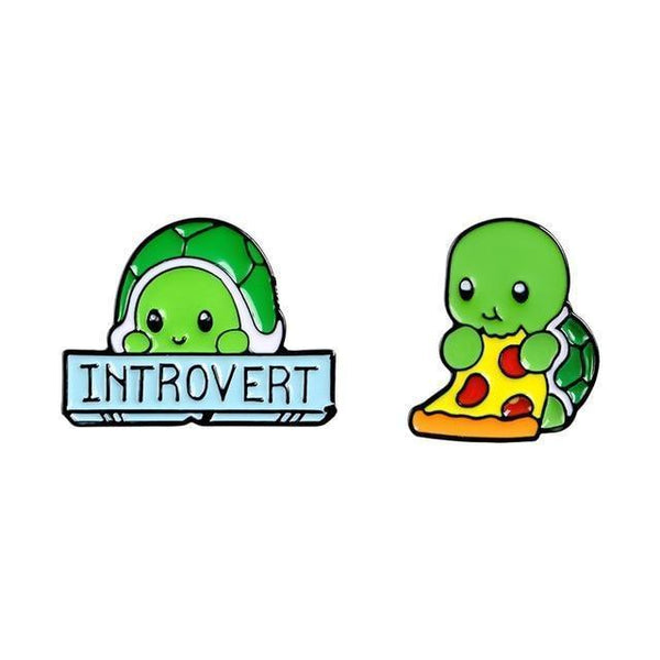 With Pizza Introverted Pins