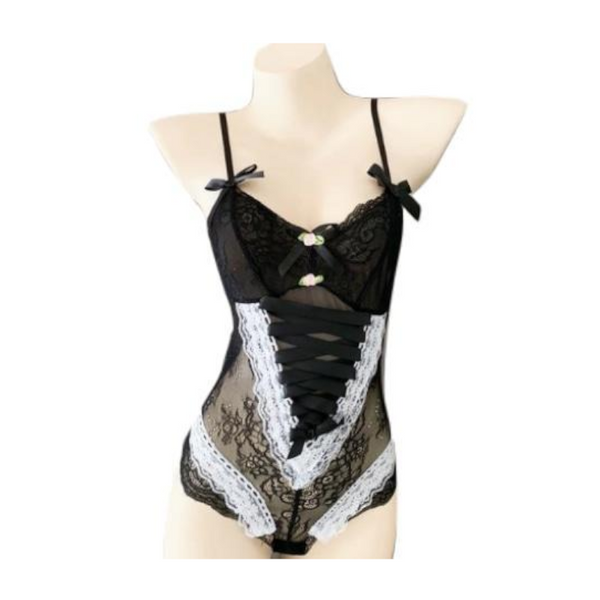 Lace Corset Bodysuit Women Harness Fetish Clothing Bodies & Catsuits