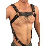 Leather Men Adjustable Chest Body Harness Bondage Bdsm Restraints