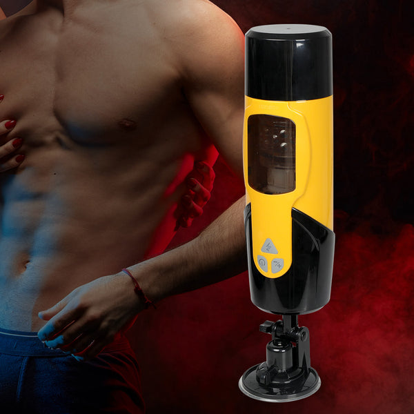 Urway Vibrating Pocket Pleasure Cup Yellow Masturbators