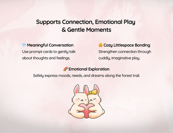 Snuggle Path Printable Littlespace Board Game | Emotions Connection Imagination Ddlg Gift Abdl