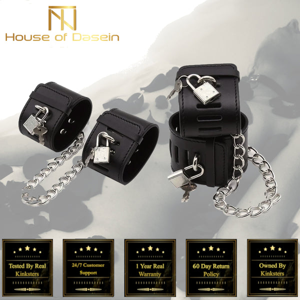 Locking Wrist Ankle Cuffs  Fetish Restraints Cuffs & Shackles