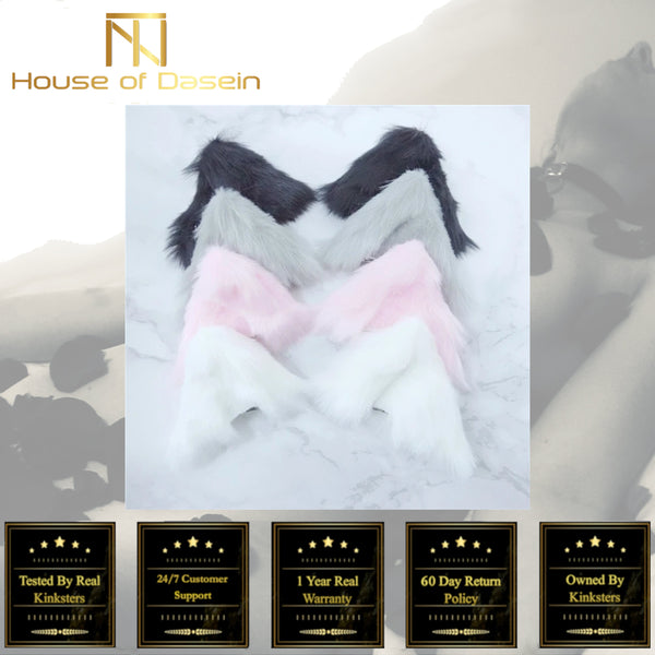 Lolita Cosplay Faux Fur Ears Hairclips Anime Neko Costume Clip Ddlg Abdl