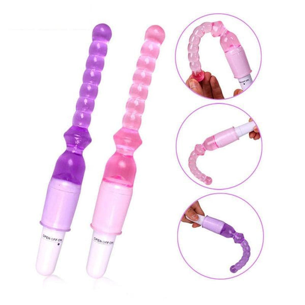 Silicone Jelly Anal Beads  Butt Plug  Flexible Waterproof Anal Balls & Beads