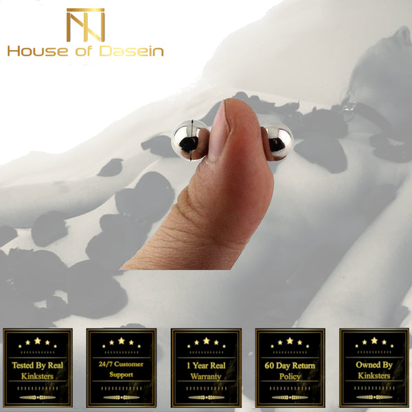 Magnetic Nipple Clamps Breast Stimulation  Kink  Nipple & Clitoral Toys