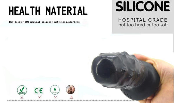 Faak Silicone Anal Butt Plug Dildo Dong 17.4Cm 6.9Inch Pink Realistic Dildos