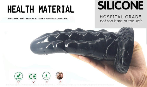 Faak Silicone Dildo Anal Sex Toy Thick Butt Plug Brown Realistic Dildos