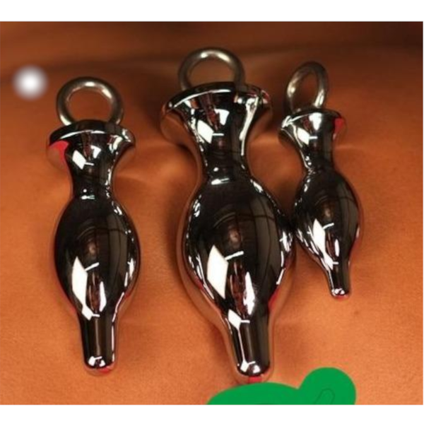 Metal Butt Plug With Leash  Toys Non Vibrating Butt Plugs