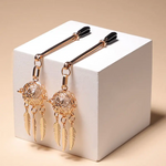 Nipple & Clitoral Toys House Of Dasein Tlemeny Metal Feather Lantern Nipple Clamps Clips Bdsm Breast Bondage Restraint Toy