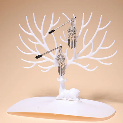 Tlemeny Metal Feather Lantern Nipple Clamps Clips  Breast  Restraint Toy Nipple & Clitoral Toys