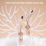 Nipple & Clitoral Toys House Of Dasein Tlemeny Metal Feather Lantern Nipple Clamps Clips Bdsm Breast Bondage Restraint Toy