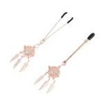 Nipple & Clitoral Toys House Of Dasein Tlemeny Metal Feather Lantern Nipple Clamps Clips Bdsm Breast Bondage Restraint Toy