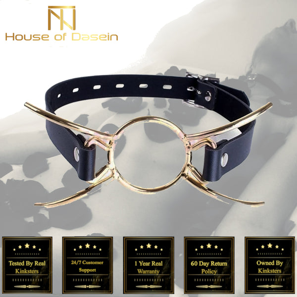 Metal Spider Gag Open Mouth  Kink Restraints Gags