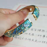 Veile Studios Multicolor Cloisonne Enamel Star Bangle Bracelet Women Jewellery Bracelets