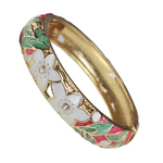 Veile Studios Multicolor Cloisonne Enamel Star Bangle Bracelet Women Jewellery Bracelets