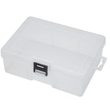 Veile Studios Multipurpose Empty Utility Box Plastic With Lid Snap Closure Transparent Storage Organizer Jewellery Holders & Organisers