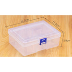 Veile Studios Multipurpose Empty Utility Box Plastic With Lid Snap Closure Transparent Storage Organizer Jewellery Holders & Organisers
