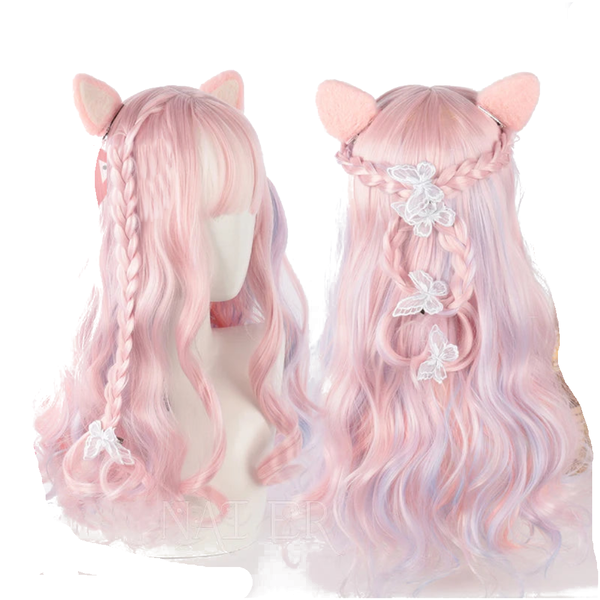 Rainbow Colour Wig For Party Game Cosplay Accessories And Costumes Wigs Facial Hair