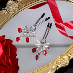 Nipple & Clitoral Toys House Of Dasein Nipple Clamp Sex Toys With Red Jewelry For Men Women Bdsm Bondage Clips