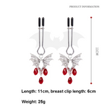 Nipple & Clitoral Toys House Of Dasein Nipple Clamp Sex Toys With Red Jewelry For Men Women Bdsm Bondage Clips