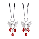 Nipple & Clitoral Toys House Of Dasein Nipple Clamp Sex Toys With Red Jewelry For Men Women Bdsm Bondage Clips
