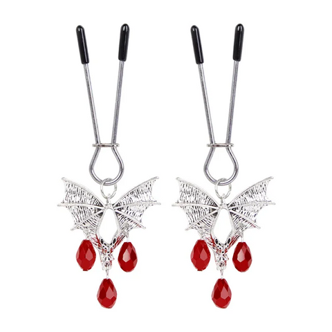 Nipple & Clitoral Toys House Of Dasein Nipple Clamp Sex Toys With Red Jewelry For Men Women Bdsm Bondage Clips